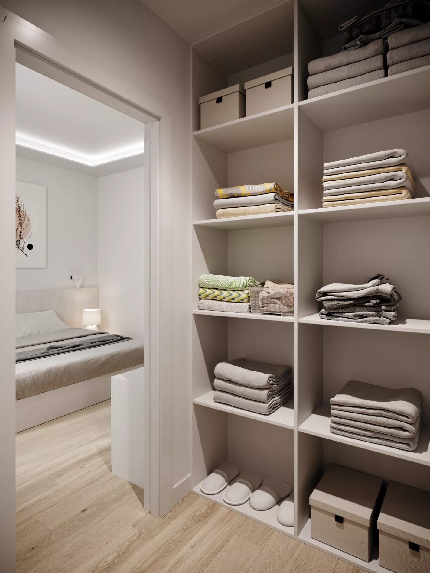 Гардеробная зона номера